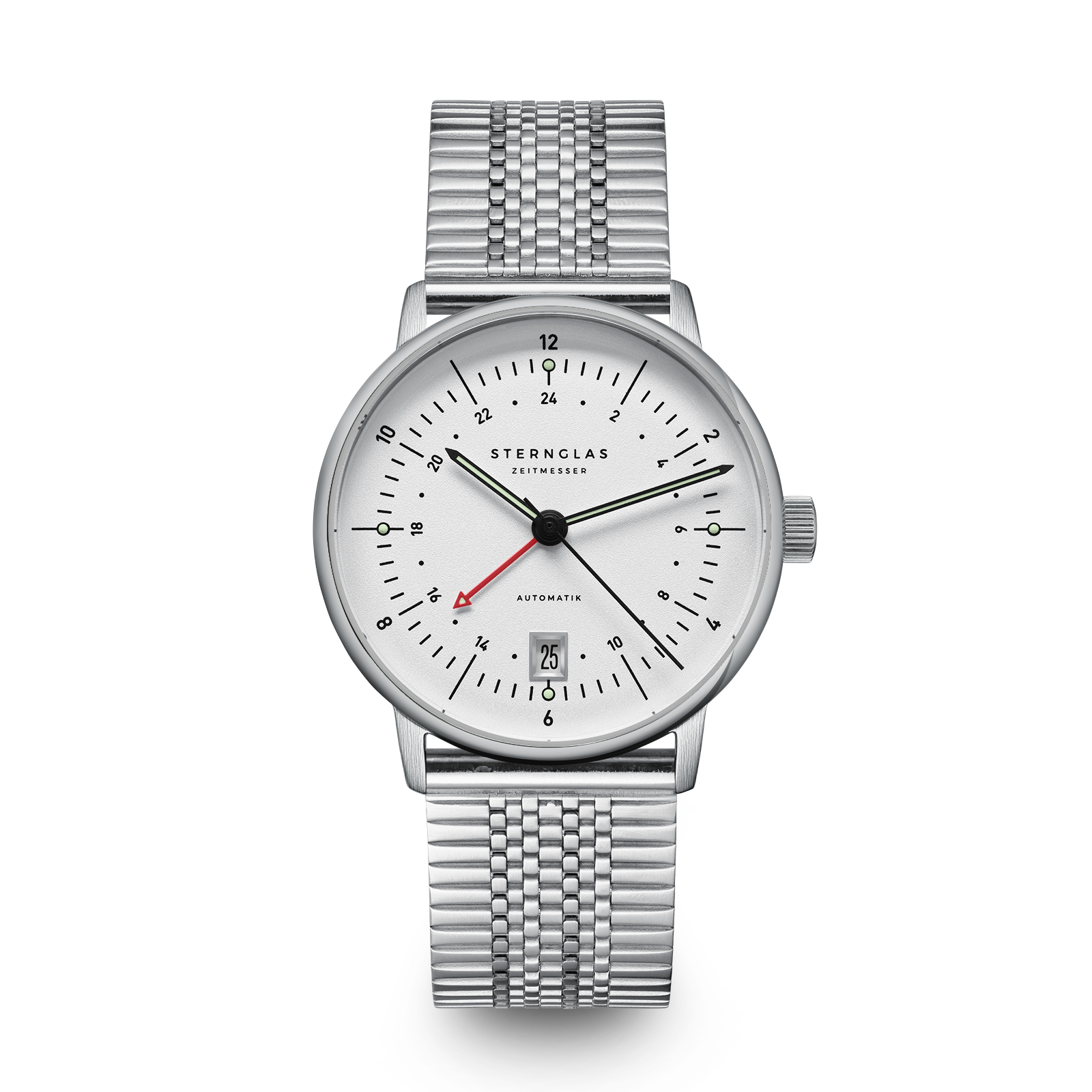 NAOS Pro GMT Automatic silver silver / Superslim 20 silver