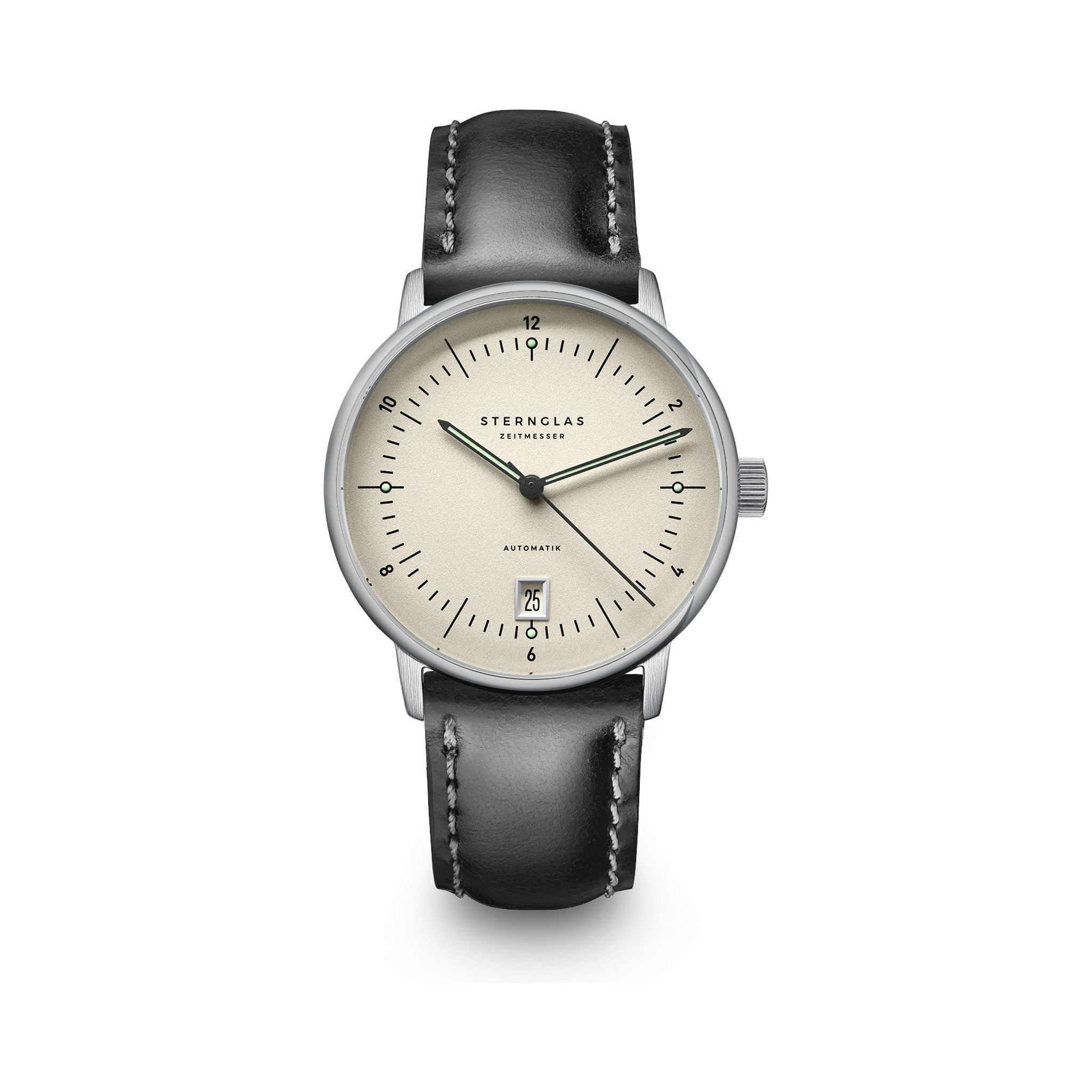 NAOS PRO Automatik alabaster silver / Bridle 20 black