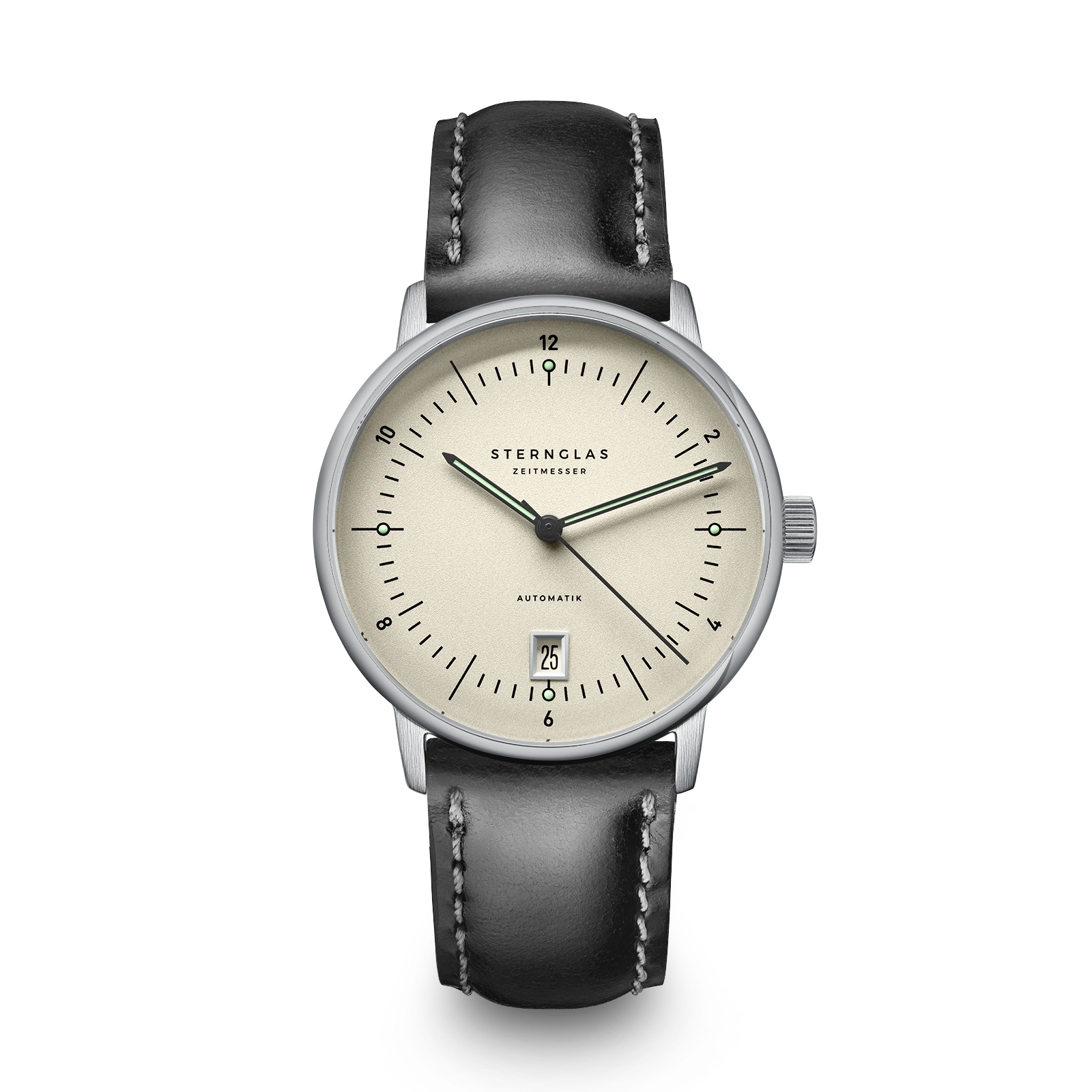 NAOS PRO Automatik alabaster silver / Bridle 20 black