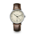 NAOS PRO Automatik alabaster silver / Bridle 20 dark brown