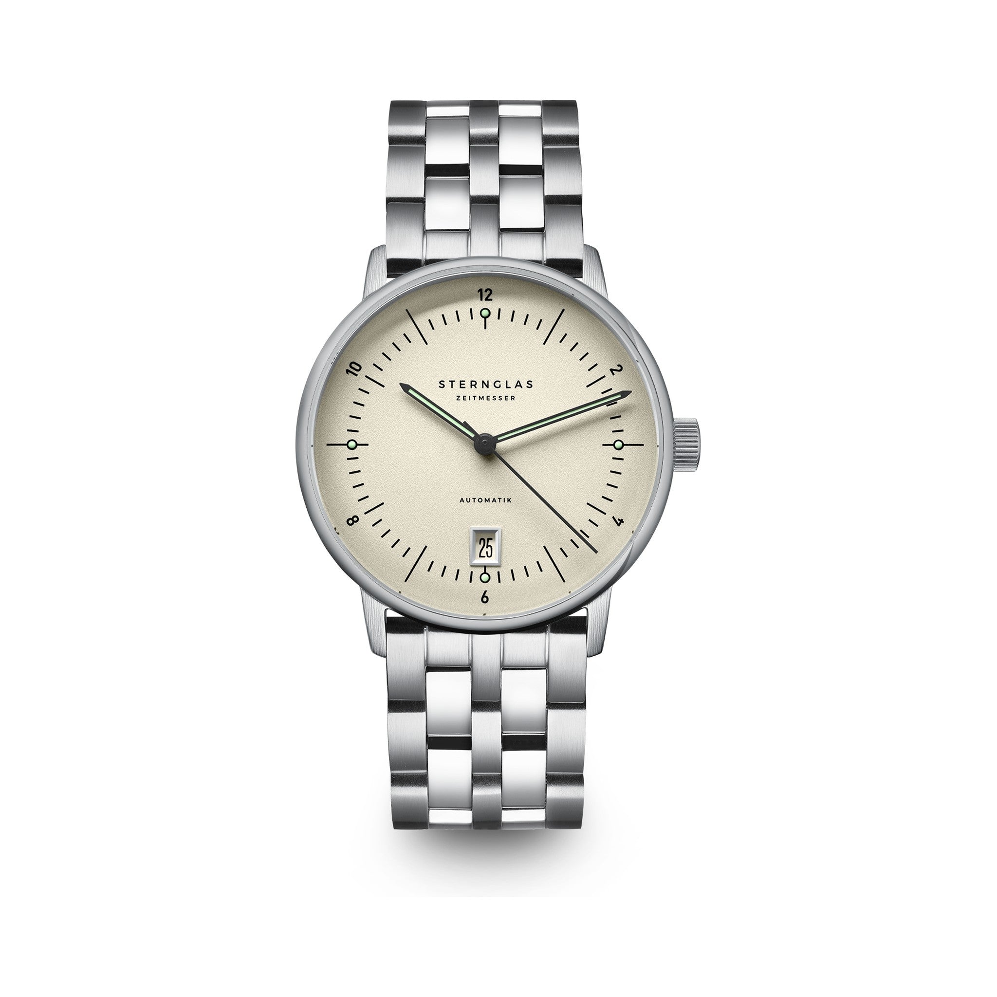 NAOS PRO Automatik alabaster silver / link bracelet 20 silver