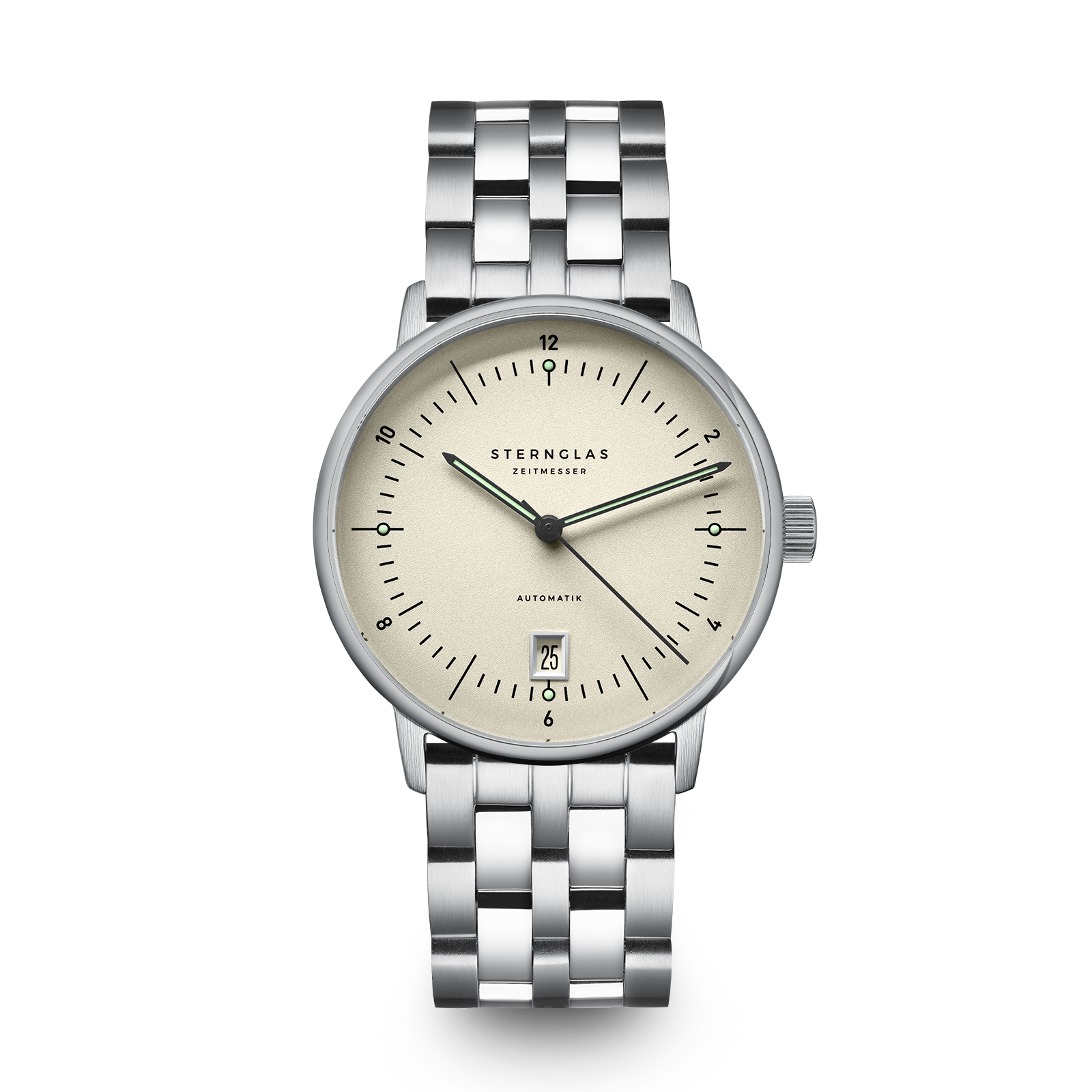 NAOS PRO Automatik alabaster silver / link bracelet 20 silver