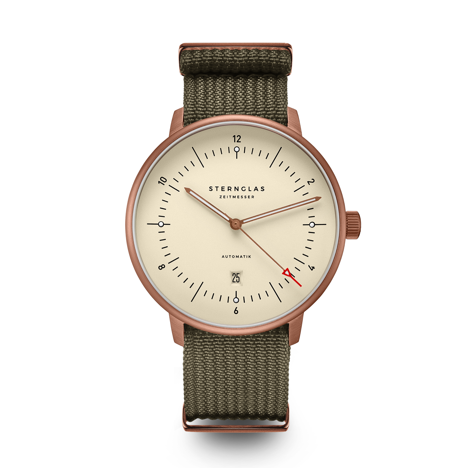 NAOS XL Automatik Bronze Alabaster 42mm / Field green