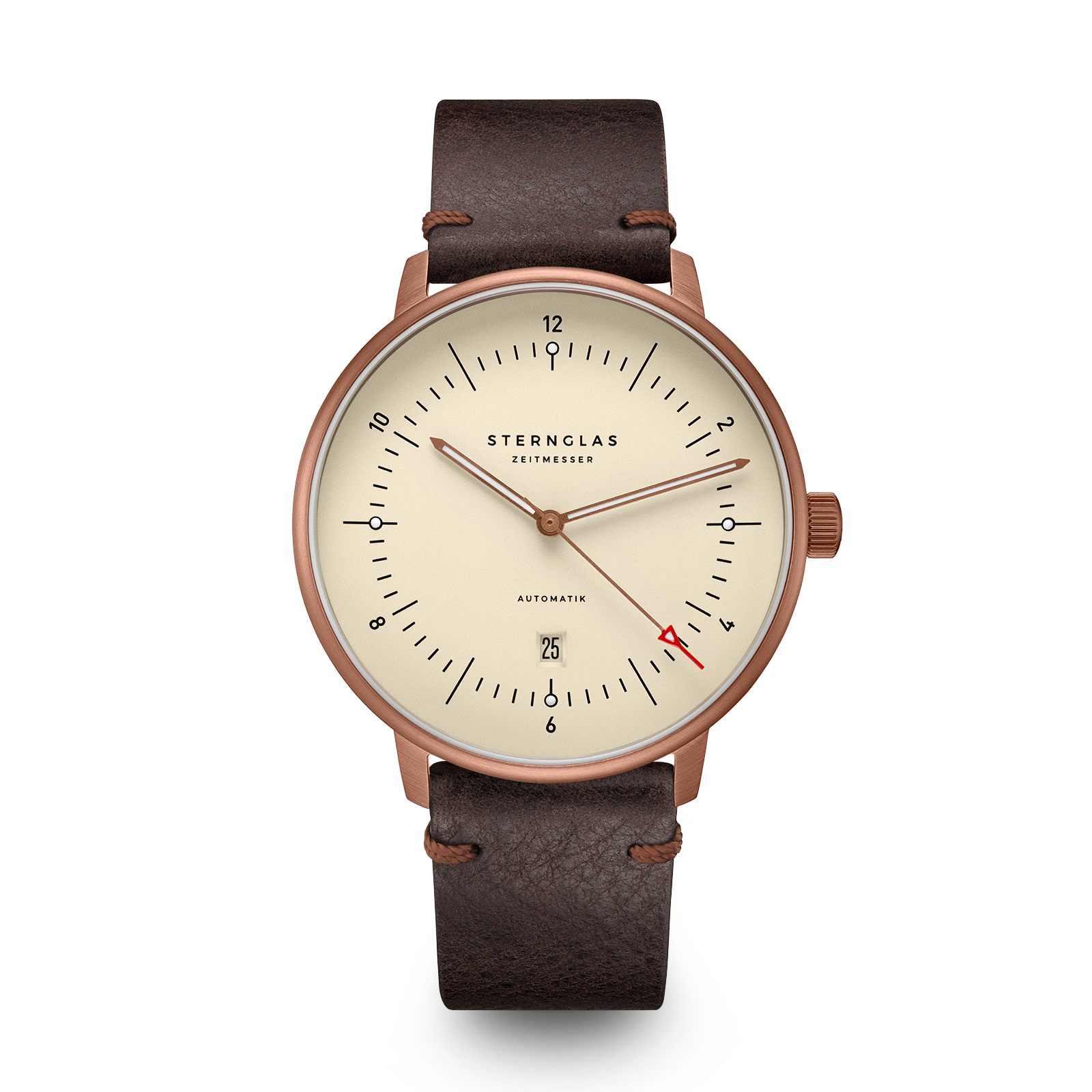 NAOS XL Automatik Bronze Alabaster 42mm / Vintage mocha