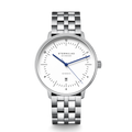 NAOS XL Automatic white silver / metal strap 20