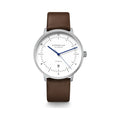 NAOS XL Automatic white silver / Premium 20 dark brown