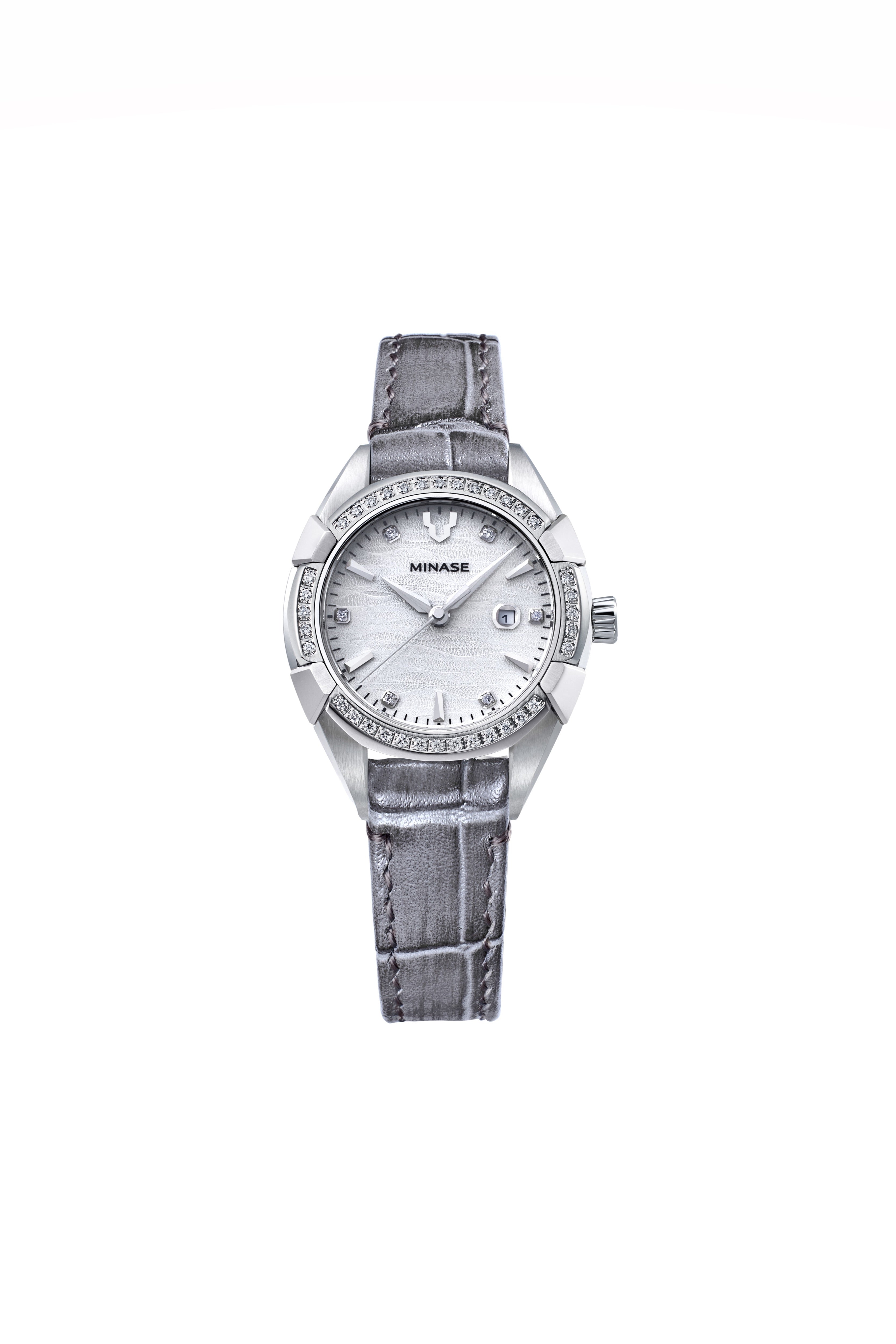 URUGA 31 Leather Model "Stone-clamped (Diamond)" [UG02-CGYNWH-SSBD]