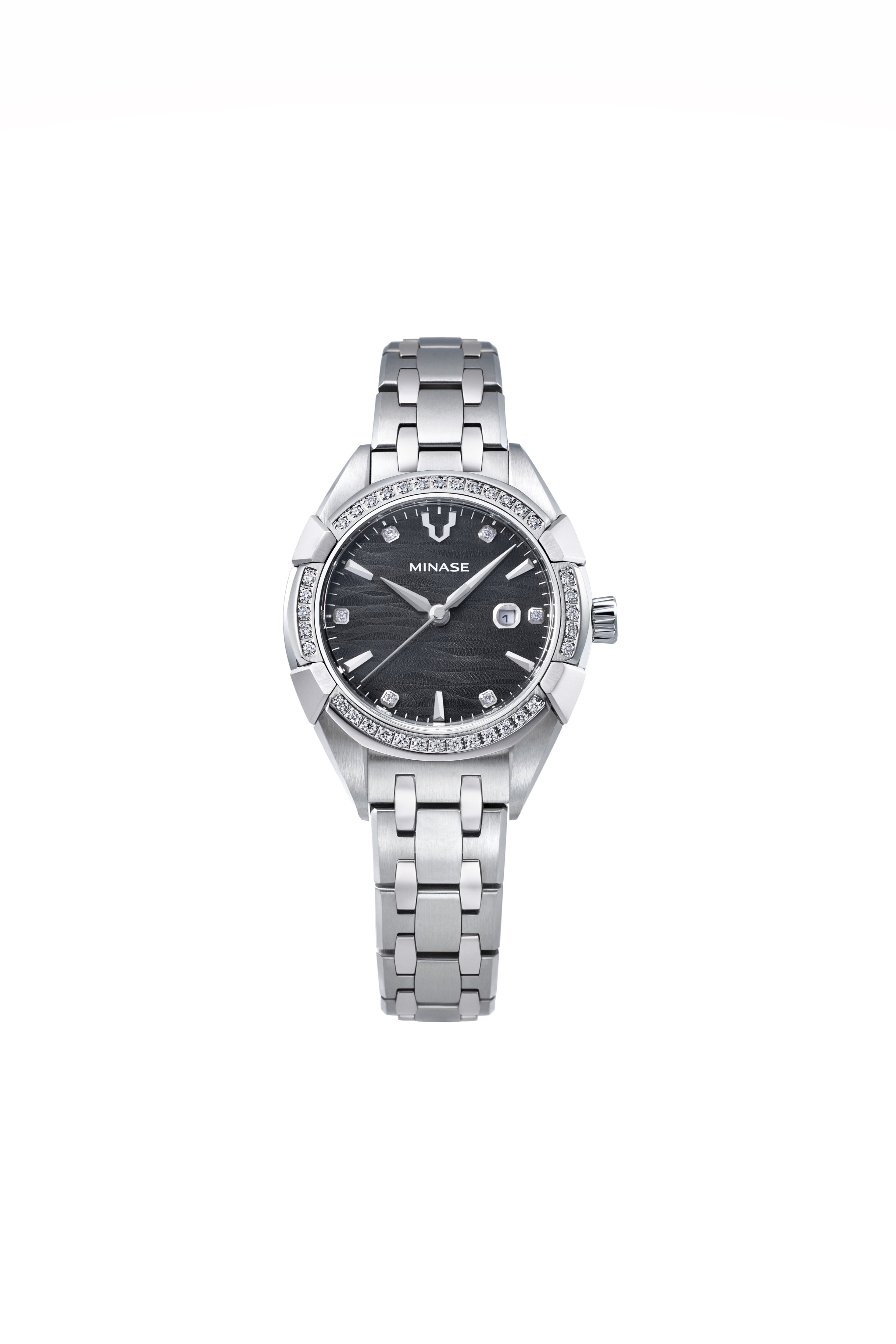 Uruga 31 Bracelet Model "Stone-clamped (Diamond)" [UG02-M01NGY-SSBD]
