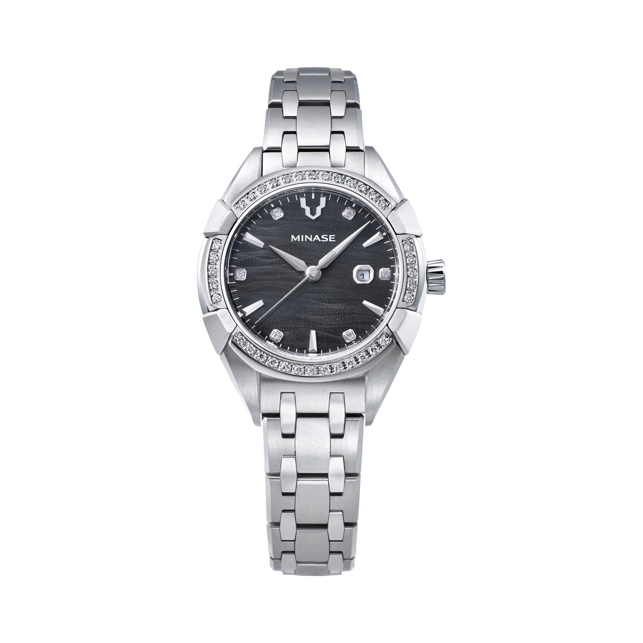 Uruga 31 Bracelet Model "Stone-clamped (Diamond)" [UG02-M01NGY-SSBD]