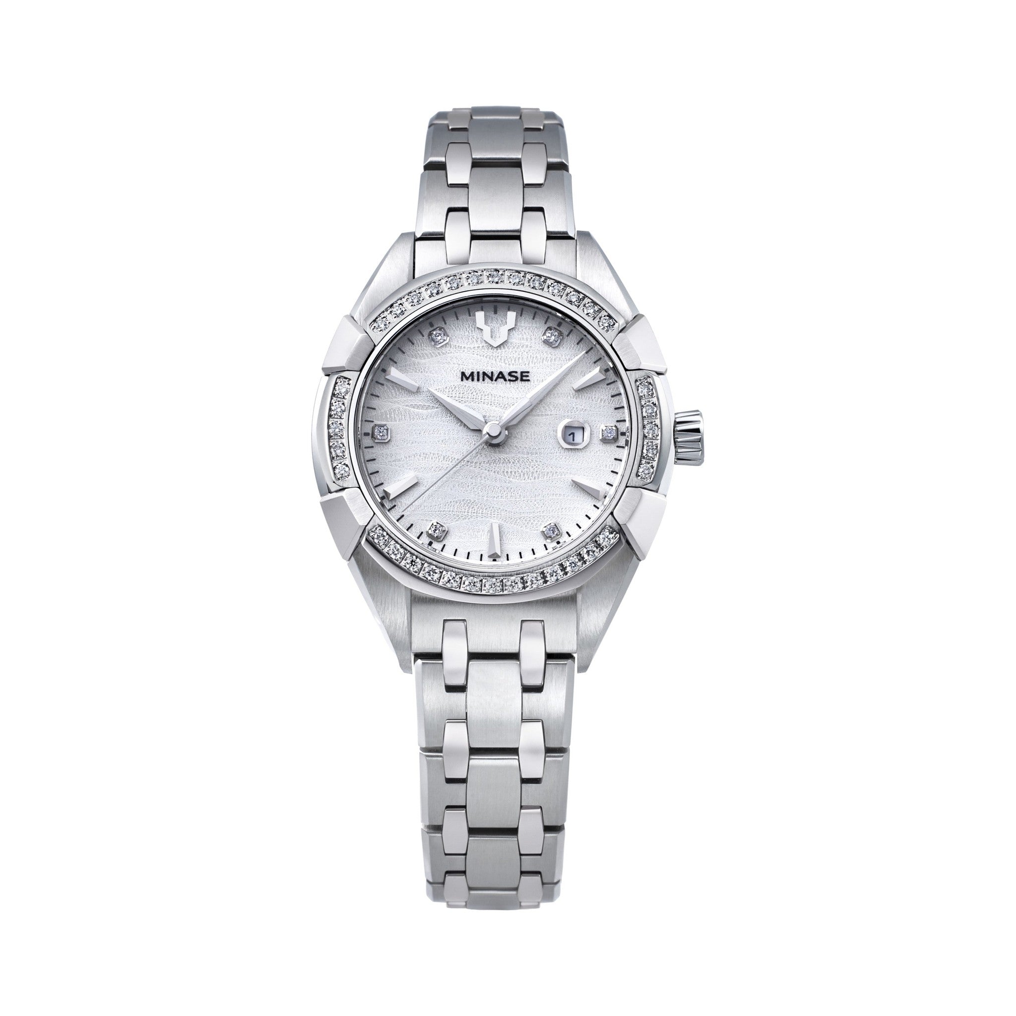Uruga 31 Bracelet Model "Stone-clamped (Diamond)" [UG02-M01NWH-SSBD]