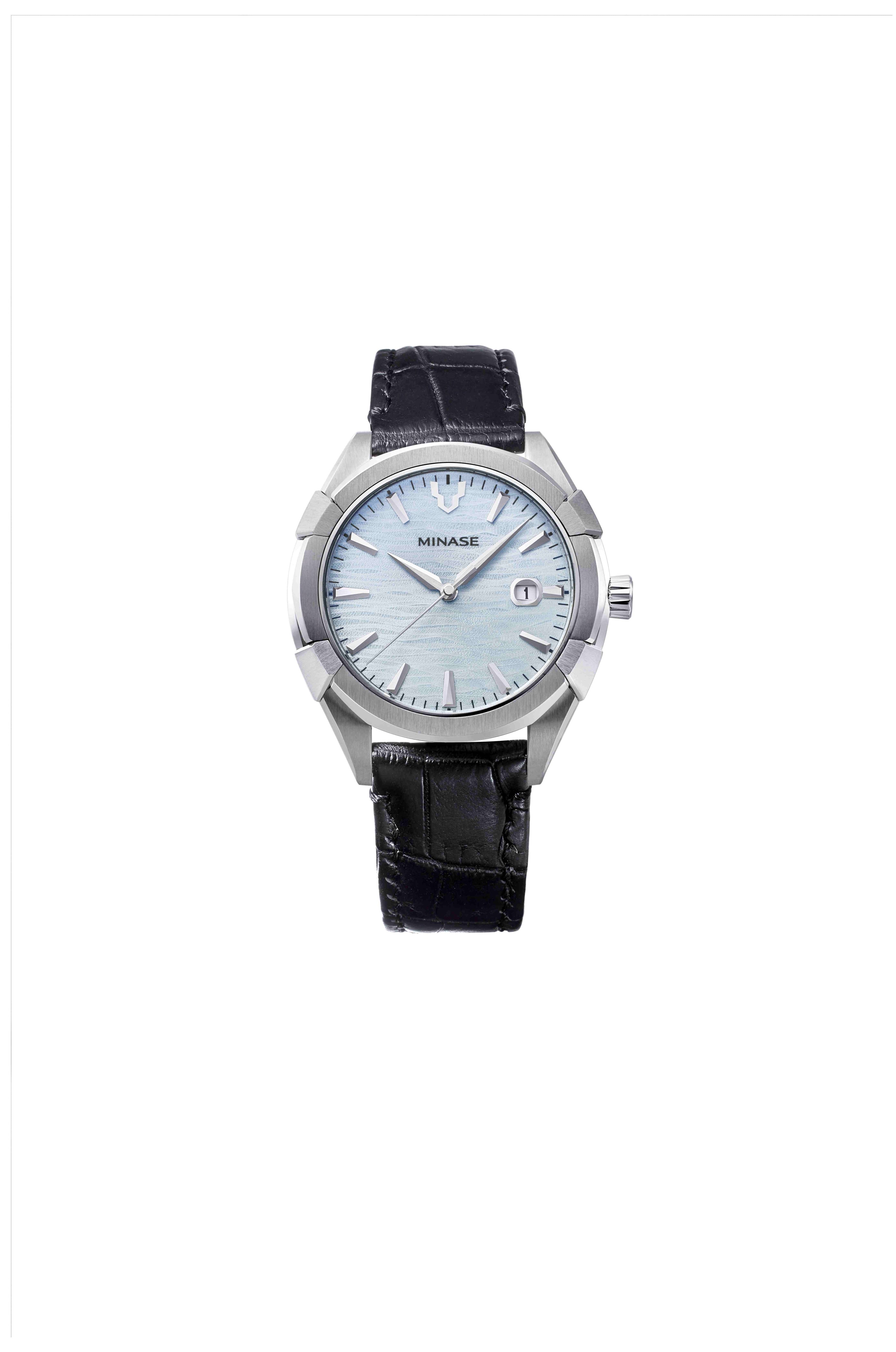 URUGA 42 "ICE BLUE" Leather Model [UG03-CBKNIB-SSD]