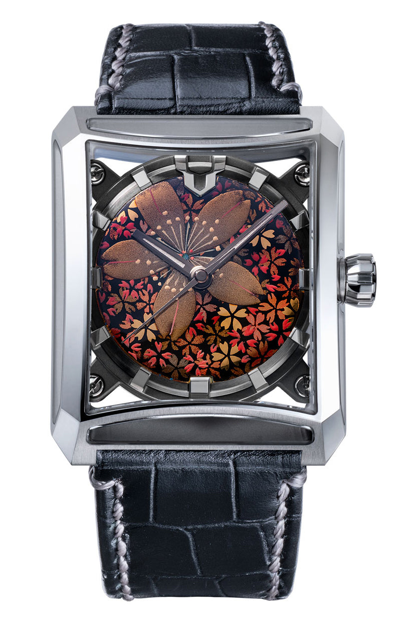 Urushi Series MAKI-E “SEVEN WINDOWS ~Four seasons” Leather model [VM15-CBKMA1-SSD]