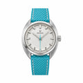 MASTER CRAFT J3 MIAMI EDITION White Dial / Turquoise Leather Strap