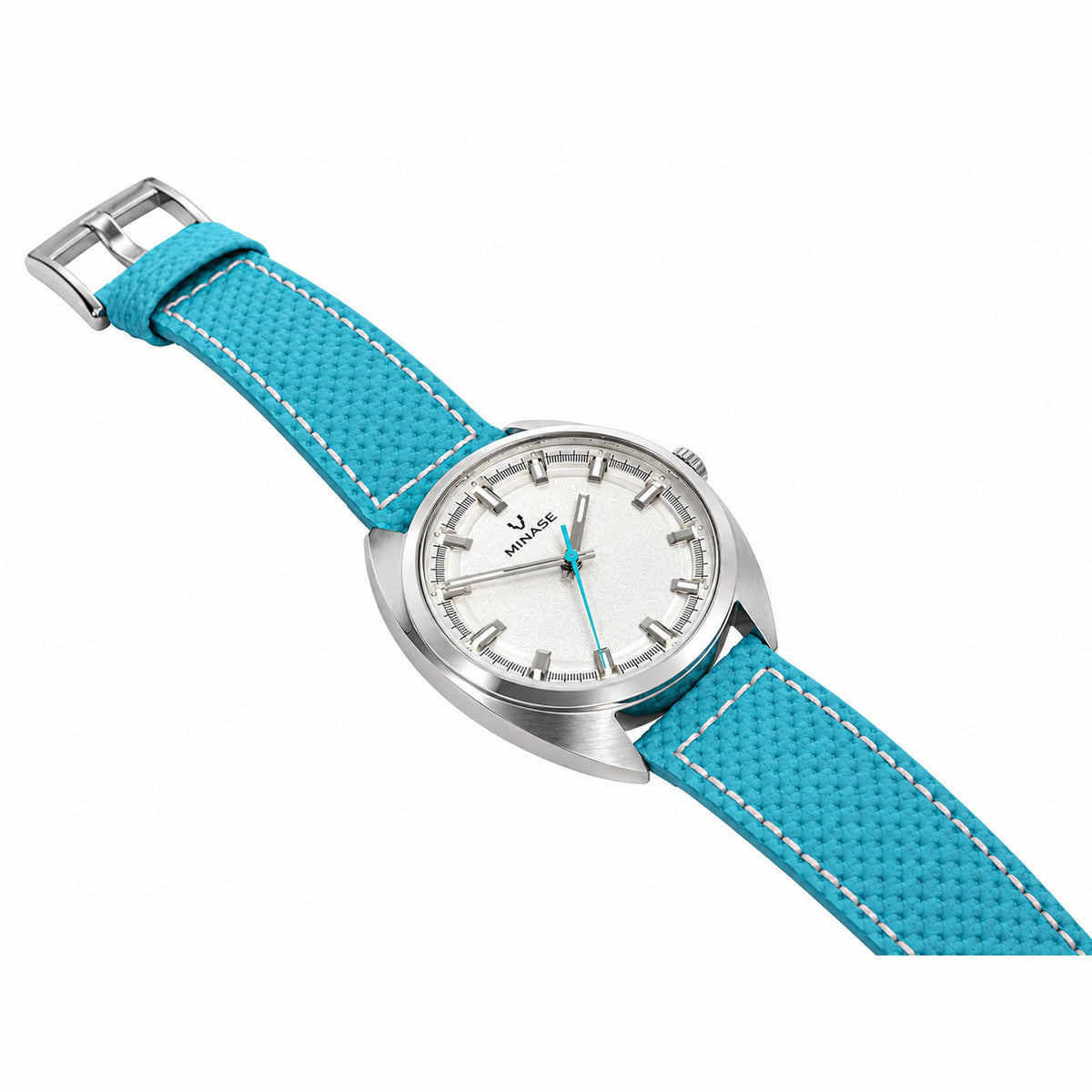 MASTER CRAFT J3 MIAMI EDITION White Dial / Turquoise Leather Strap - 2