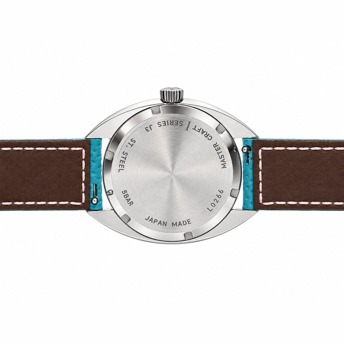 MASTER CRAFT J3 MIAMI EDITION White Dial / Turquoise Leather Strap - 3