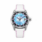DIVIDO MIAMI EDITION Light Blue Dial / White Leather Strap