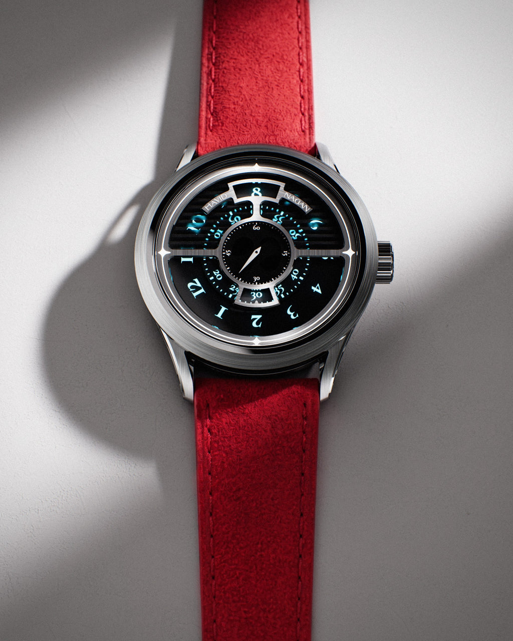Origins One on red suede