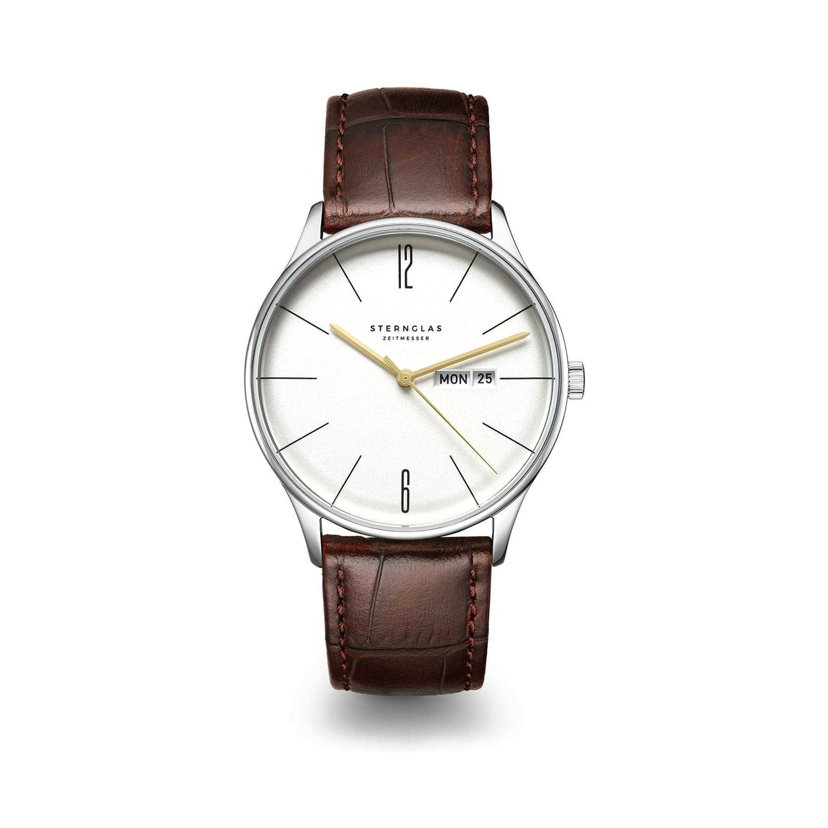 BERLIN silver silver / Heritage 20 dark brown