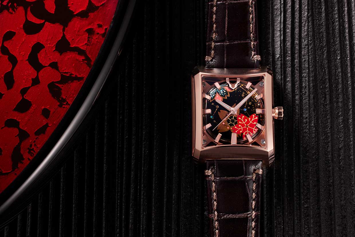 Maki-e lacquer dial